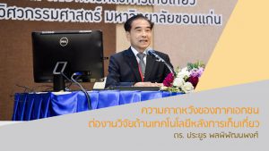 ความคาดหวังของภาคเอกชนต่องานวิจัยด้านเทคโนโลยีหลังการเก็บเกี่ยว