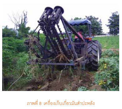 เครื่องเก็บเกี่ยวมันสำปะหลัง