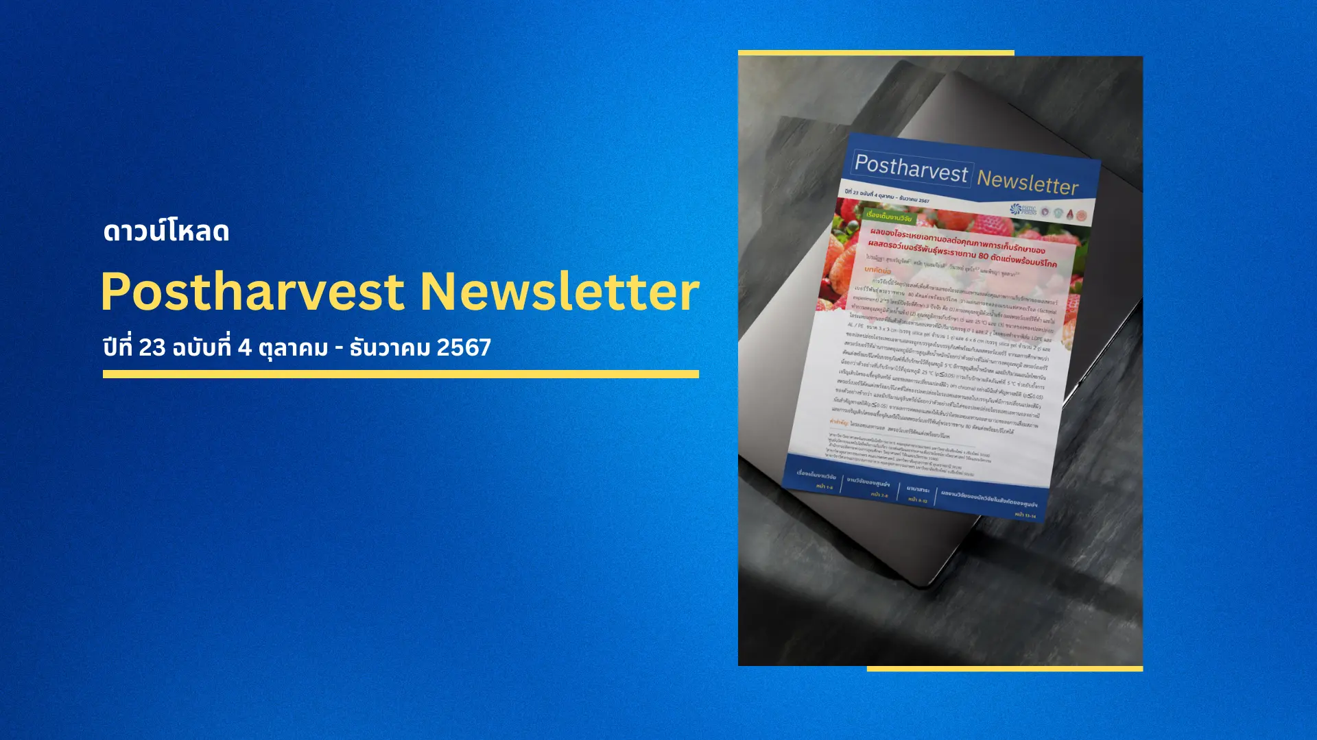 Postharvest Newsletter ปีที่ 23 ฉบับที่ 4 ตุลาคม - ธันวาคม 2567